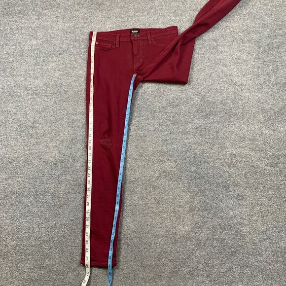 Hudson Jeans Womens 27 Ruby Nico Mid Rise Super Skinny Ankle Distressed Knee - Picture 3 of 11